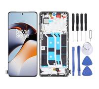KXPASUKOJX Cellphone Spare Parts for OnePlus Ace 2 PHK110 LCD Screen Digitizer Full Assembly with Frame (Black)