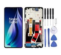 KXPASUKOJX Cellphone Spare Parts for OnePlus Nord N30 SE CPH2605 IPS LCD Screen Digitizer Full Assembly with Frame (Black)
