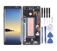 KXPASUKOJX for Galaxy Note 8 SM-N950 TFT Material LCD Screen Digitizer Full Assembly with Frame (Black)