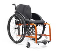KXPSWGE Sports Wheelchair,Lightweight Folding Transport Wheelchairs with Adjustable Footrest,Self-propelled Aluminum Alloy Portable Manual Wheel Chair,24” Rear Wheels(F,Seat Width 38cm/15in)