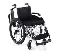 KXPSWGE Wheelchairs for Adults,Light self-propelled Folding Aluminum Alloy Manual Sports and Leisure Wheelchair,Outdoor All Terrain Wheelchair, 24” Rear Wheels