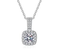KXQYIKYI 1 carat moissanite pendant necklace for women s925 sterling silver diamond necklace d jewelry