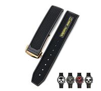 KXQYIKYI 19mm 20mm 21mm 22mm Rubber Soft Watch Bands For Omega Speedmaster AT150 Seamaster 300 Seamaster 007 James Bond Bracelet Strap