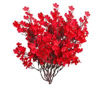 KXQYIKYI Artificial Flowers Indoor 4pcs Flowers All Over The Sky Silk Flower Dried Bouquets Wedding Restaurant Decoration Office Party Wedding New Year Dried Hydrangea
