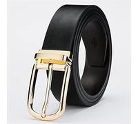 KXQYIKYI Belt Men's Leather Belt,100% Full Grain Leather With Anti-Scratch Pin Buckle,Great For Jeans,Casual,Cowboy & Work Wear (Color : Gun color, Size : 105)