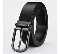 KXQYIKYI Belt Men's Leather Belt,100% Full Grain Leather With Anti-Scratch Pin Buckle,Great For Jeans,Casual,Cowboy & Work Wear (Color : Gun color, Size : 105)