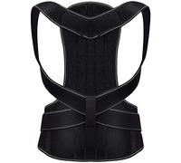 KXQYIKYI Black Posture Corrector Scoliosis Back Brace Spine Corset Belt Shoulder Therapy Support Poor Posture Correction Belt Men (Color : Black, Size : X-Large) Tools