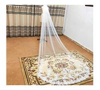 KXQYIKYI Bridal Wedding Veils Partial Lace Edge One Layer Cathedral Wedding Veil with Comb Elegant Bridal Veil Gorgeous Bridal Tulle