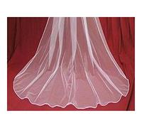 KXQYIKYI Bridal Wedding Veils White Ivory Two Layer Bridal Veil Long Wedding Veil Wedding Accessories Gorgeous Bridal Tulle