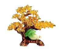KXQYIKYI Crystal Money Tree Crystal Money Tree Feng Shui Statue Wealth Decoration | Fortune Tree Gem Tree For Home Office Decor, Spiritual Ornament Feng Shui Gem Tree,Gold