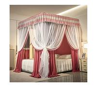 KXQYIKYI Double deck deluxe bed canopy mosquito net, Girls Princess Room Single Double Bed Romantically decorated bed curtain, With bracket
