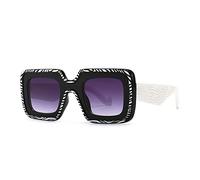 KXQYIKYI Fashion Vintage Square Oversized Sunglasses Women Men Luxury Big Frame Sun Glasses Travel Shades UV400