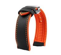 KXQYIKYI Fit for Breitling Fit for Citizen Fit for Fit for Omega 20 22mm 23mm 24mm Nylon fluoro rubber Watchband soft Silicone Bracelet Men Watch Strap