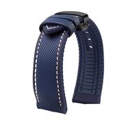 KXQYIKYI Fit for Breitling Fit for Citizen Fit for Fit for Omega 20 22mm 23mm 24mm Nylon fluoro rubber Watchband soft Silicone Bracelet Men Watch Strap