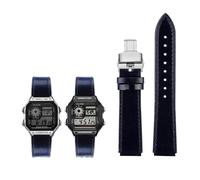 KXQYIKYI Fit for G-Shock AE-1200WH/1300/1000/A159/A158 AQ-S810W MRW-200H Band Genuine Leather Strap Men's Retro WatchBand Bracelet 18mm