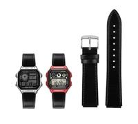KXQYIKYI Fit for G-Shock AE-1200WH/1300/1000/A159/A158 AQ-S810W MRW-200H Band Genuine Leather Strap Men's Retro WatchBand Bracelet 18mm