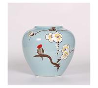 KXQYIKYI Jingdezhen Antique China Porcelain Classical Chinese Hand Painted Vase HandMade Kaolin Flower Vase Lucky Fengshui Home Decor (Color : JSH02)