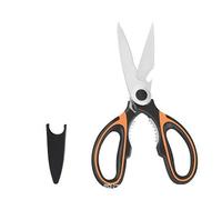 KXQYIKYI Kitchen Scissors, Multifunctional Kitchen Scissors Stainless Steel Cutting Knife for Fish Chicken Chef Device Gadget Tools Accessories Open Bottle (Color : RED)