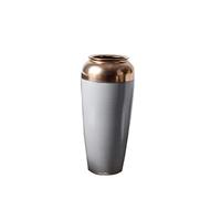 KXQYIKYI Large Floor Vase Ornament Modern Cylinder Ceramic Vase for Living Room Decor, Hotel Lobby Decor, Retro Pottery Jar (Guld 27 * 60cm)