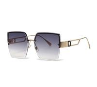 KXQYIKYI Luxury Square Sunglasses Women Fashion Gradient Rimless Sun Glasses For Men Vintage Outdoor Shades UV400