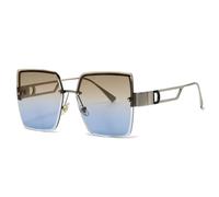 KXQYIKYI Luxury Square Sunglasses Women Fashion Gradient Rimless Sun Glasses For Men Vintage Outdoor Shades UV400