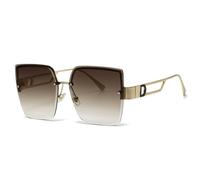 KXQYIKYI Luxury Square Sunglasses Women Fashion Gradient Rimless Sun Glasses For Men Vintage Outdoor Shades UV400
