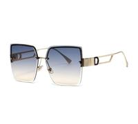 KXQYIKYI Luxury Square Sunglasses Women Fashion Gradient Rimless Sun Glasses For Men Vintage Outdoor Shades UV400