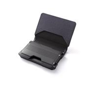KXQYIKYI Metal Cardholder Wallet Microfiber Credit Card Bifold Wallet Aluminum ID Card Case Men Business Badge Wallet