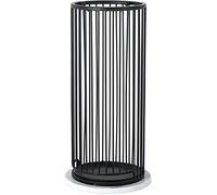 KXQYIKYI Metal Iron Umbrella Stand Rack, Nordic Umbrella Holder For Long & Short Umbrella,with 4 Hooks And A Removable Drip Tray,For Hallway Doorway Office Mall (Black Q)