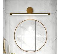 KXQYIKYI Mirror Light Simple Modern Mirror Front Light American Golden Luxury Home Dormitory Hotel Waterproof Fog Makeup Lamp Museum Mural Art Display Lamps Bedside Wall Light, 56cm,White Light