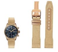 KXQYIKYI Nylon Leather Watchband 20mm 21mm 22mm Fit for IWC Le Petit Prince Big Pilot TOP GUN IW3777 Black Sport Canvas Watch Strap
