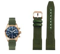 KXQYIKYI Nylon Leather Watchband 20mm 21mm 22mm Fit for IWC Le Petit Prince Big Pilot TOP GUN IW3777 Black Sport Canvas Watch Strap