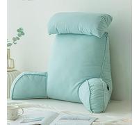 KXQYIKYI Reading pillows Bedside Sofa Pillow Backrest,Large Adult Bed Rest Pillows Back Support,Unmatched Support Bed Rest Sit Up Pillow Support While Reading Watching TV(Emerald Green)
