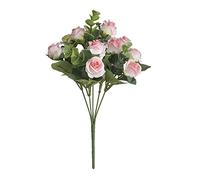 KXQYIKYI Realistic Artificial Flowers 1 Bunches of Artificial Roses Plastic Silk Flower Suitable for Plant Decoration of Family Hotel Wedding Christmas Office Table Hang Flowers