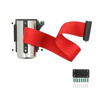 KXQYIKYI Retractable Belt Barrier -Wall Mounted Crowd Control Ribbon-Retractable Security Belt for Retail Stores, Airports, Banks, School(A,2M/6.5FT)