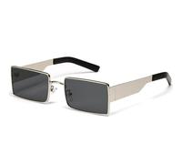 KXQYIKYI Retro Women Square Sunglasses Fashion Men Metal Sun Glasses Classic Vintage UV400 Outdoor Shadow