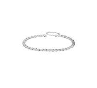 KXQYIKYI s925 Sterling Silver Bracelet Anchovy Glitter Bracelet, Simple Adjustable Bracelet