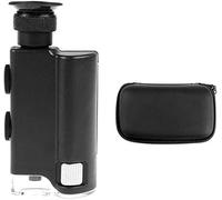 KXQYIKYI Screen Magnifier Hand-held Magnifier with LED Light, 200-240 Times The Microscope, with a Purple Light, for on-site Inspection, Jewelry Appraisal Appreciate, Manufacturing Printing, Reading