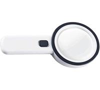 KXQYIKYI Screen Magnifier LDE Hand-held Magnifying Glass 30 Times one Hundred millimeters Old Man Reading a Magnifying Glass HD Children Magnifier with LED Light Double The Comfort