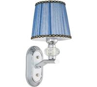 KXQYIKYI Simple Wall Lamp Living Room Bedroom Bedside Light with Blue Fabric Shade Aisle Sconces,Chandelier