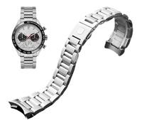 KXQYIKYI Solid Stainless Steel Watch Strap Bracelet Watchband Fit for Tag Heuer Calera Series Watch Accessories Band Steel Silver 22mm