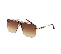 KXQYIKYI Square Rimless Sunglasses Men Fashion Sun Glasses Classic Luxury Shades for Women UV400