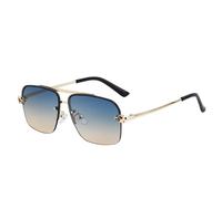 KXQYIKYI Square Rimless Sunglasses Men Luxury Oversized Frameless Retro Sun Glasses For Male Shield Eyewear UV400