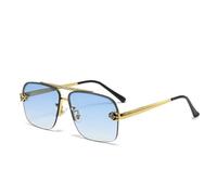 KXQYIKYI Square Rimless Sunglasses Men Luxury Oversized Frameless Retro Sun Glasses For Male Shield Eyewear UV400