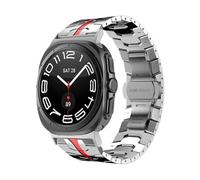 KXQYIKYI Stainless Steel Band fit for Galaxy Watch 7 Ultra 47mm No Gaps Curved End Metal Bracelet fit for GALAXY 7 47 47MM Strap Correa