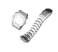 KXQYIKYI Suit watchband Fit for G-SHOCK DW5600 GW-B5600 GWM5610 Stainless steel metal Bezel watch case
