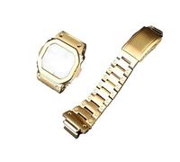 KXQYIKYI Suit watchband Fit for G-SHOCK DW5600 GW-B5600 GWM5610 Stainless steel metal Bezel watch case