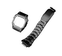 KXQYIKYI Suit watchband Fit for G-SHOCK DW5600 GW-B5600 GWM5610 Stainless steel metal Bezel watch case