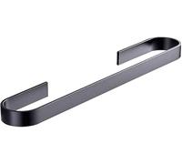 KXQYIKYI Towel Rack Towel Rack Bathroom Storage Space on a Pole U Shaped Aluminum Widened and Thickened American Black Without Holes(45cm)