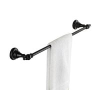 KXQYIKYI Towel Rack Towel Rails American Rack Black Bar Single Bar All Copper Bathroom Hanger Rackssingle Pole 60cm